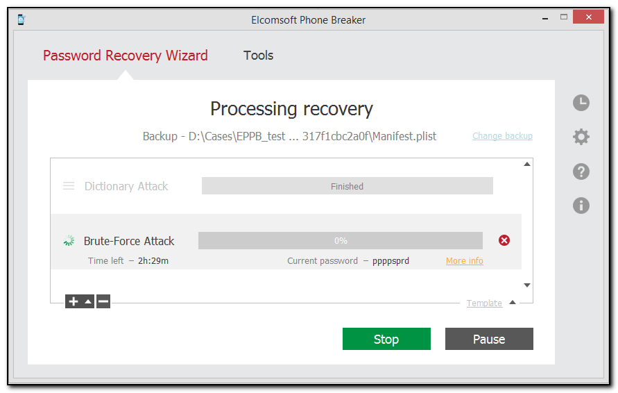 processing recovery